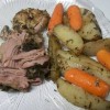 Herb Pork Tenderloin with Oven Roasted Potatoes & Carrots